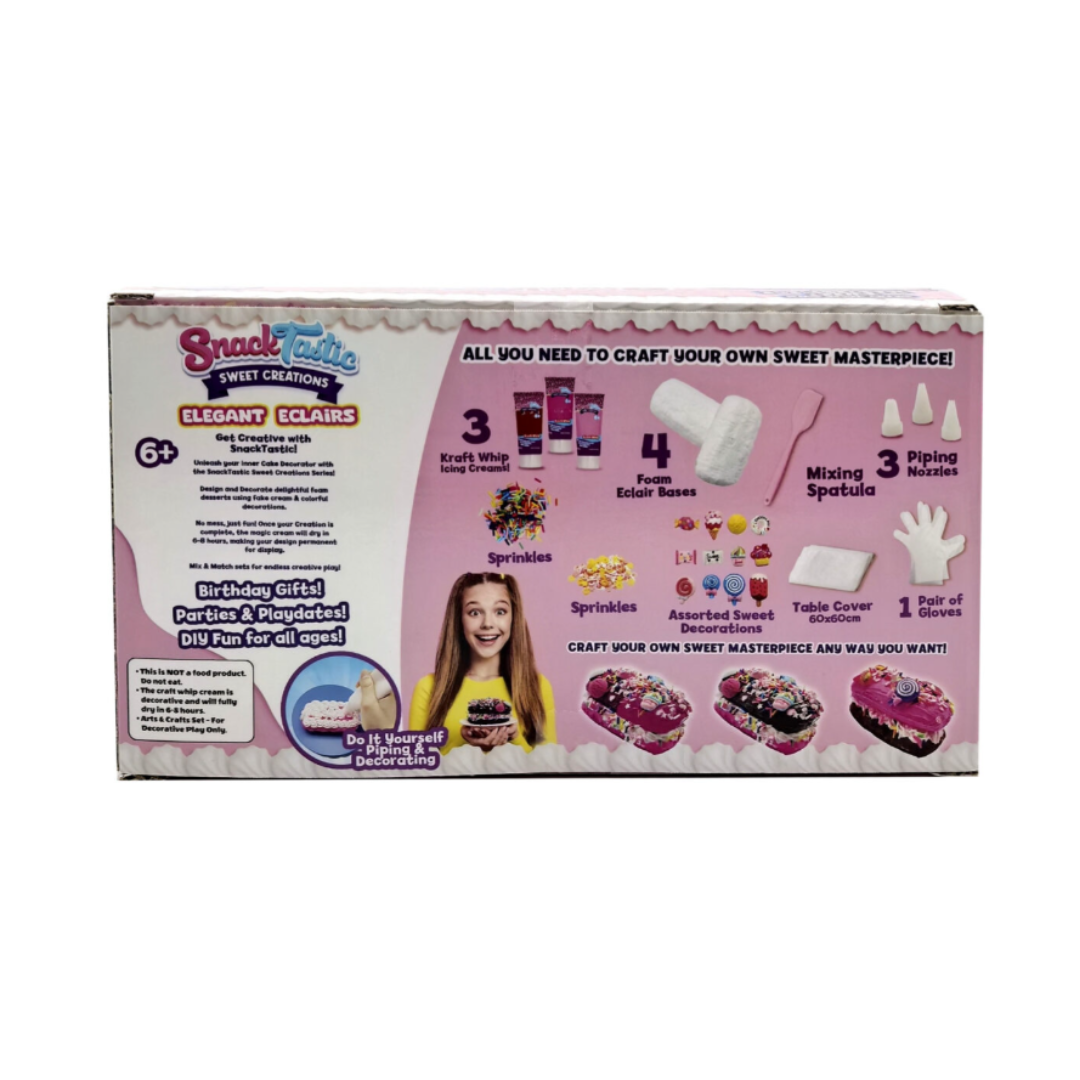 SNACK TASTIC ELEGANT ECLAIR DESIGN,Ages 6+