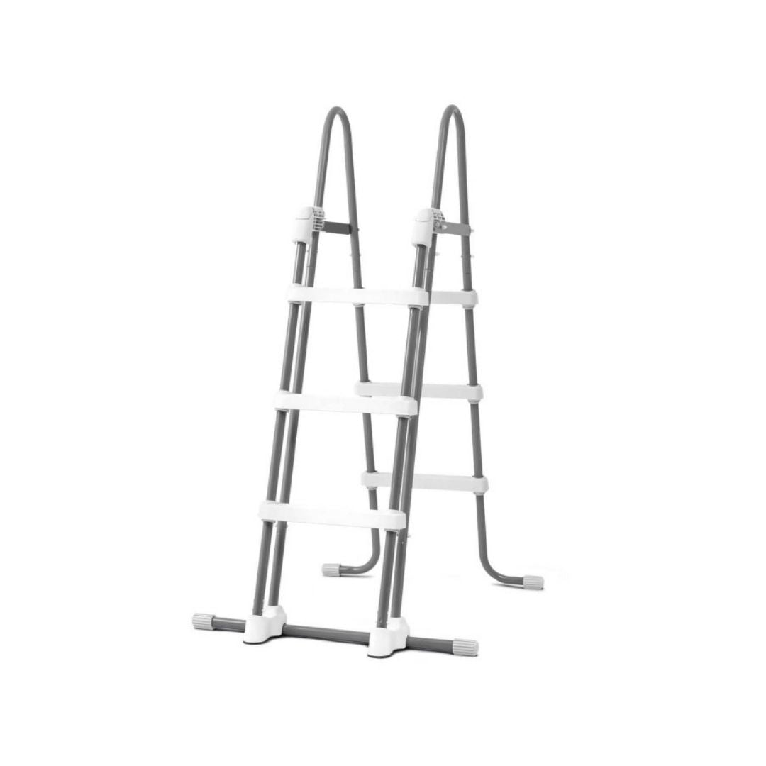 Intex 91cm above ground pool ladder with removable safety steps and corrosion resistant steel frame for adults