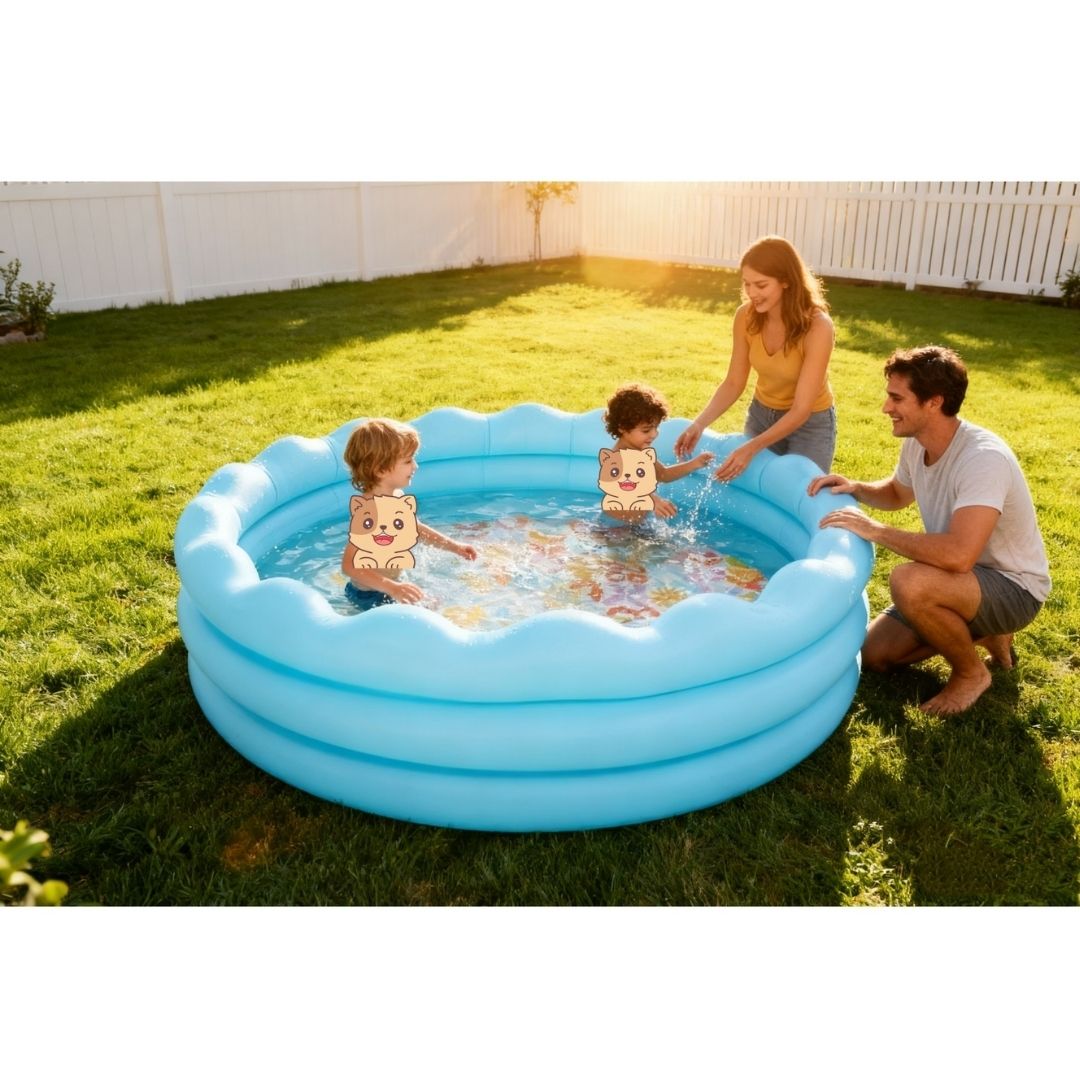 INTEX WAVY EDGE POOL, Ages 3+