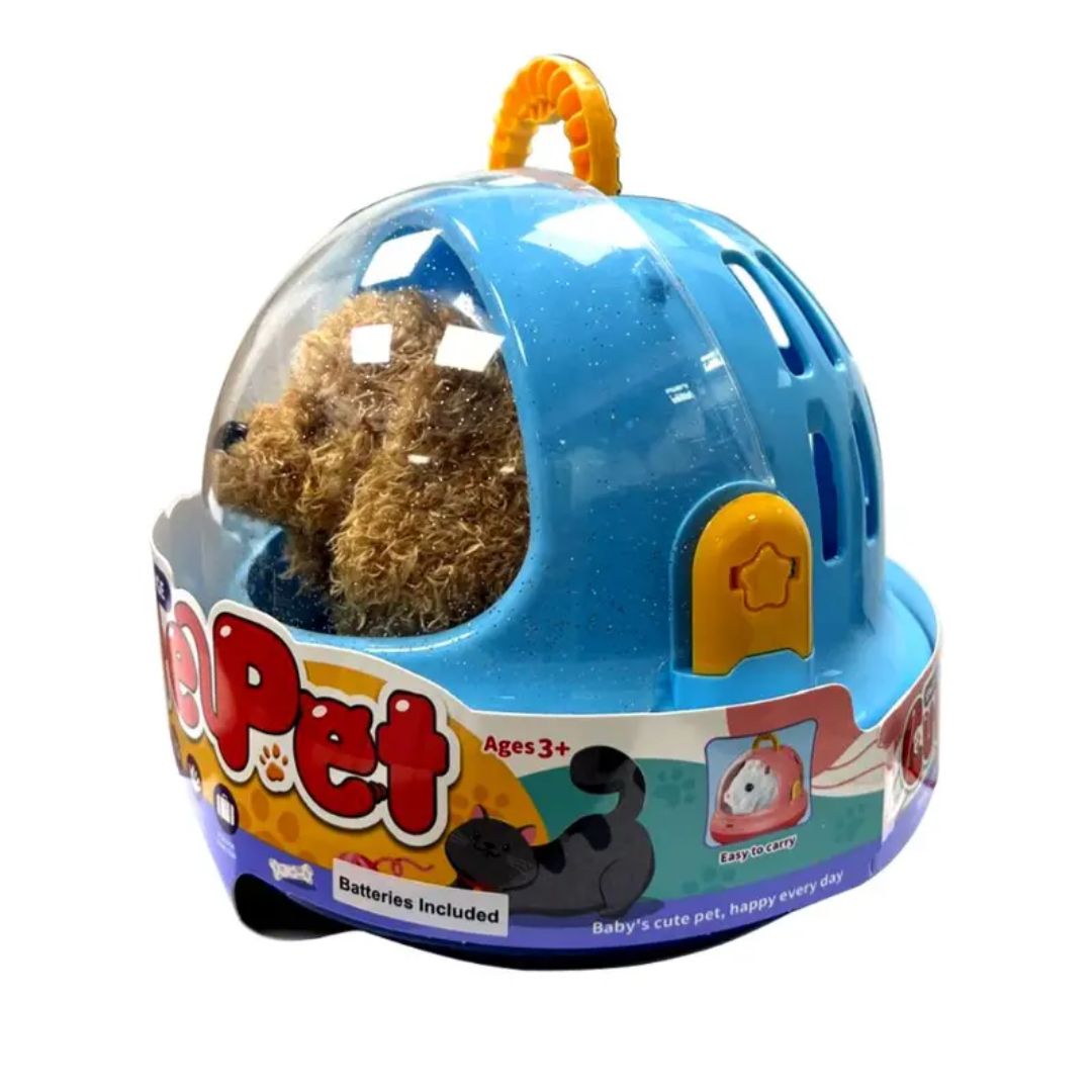 LT CUTE PET DOG BROWN SPACE CAGE, Ages 3+
