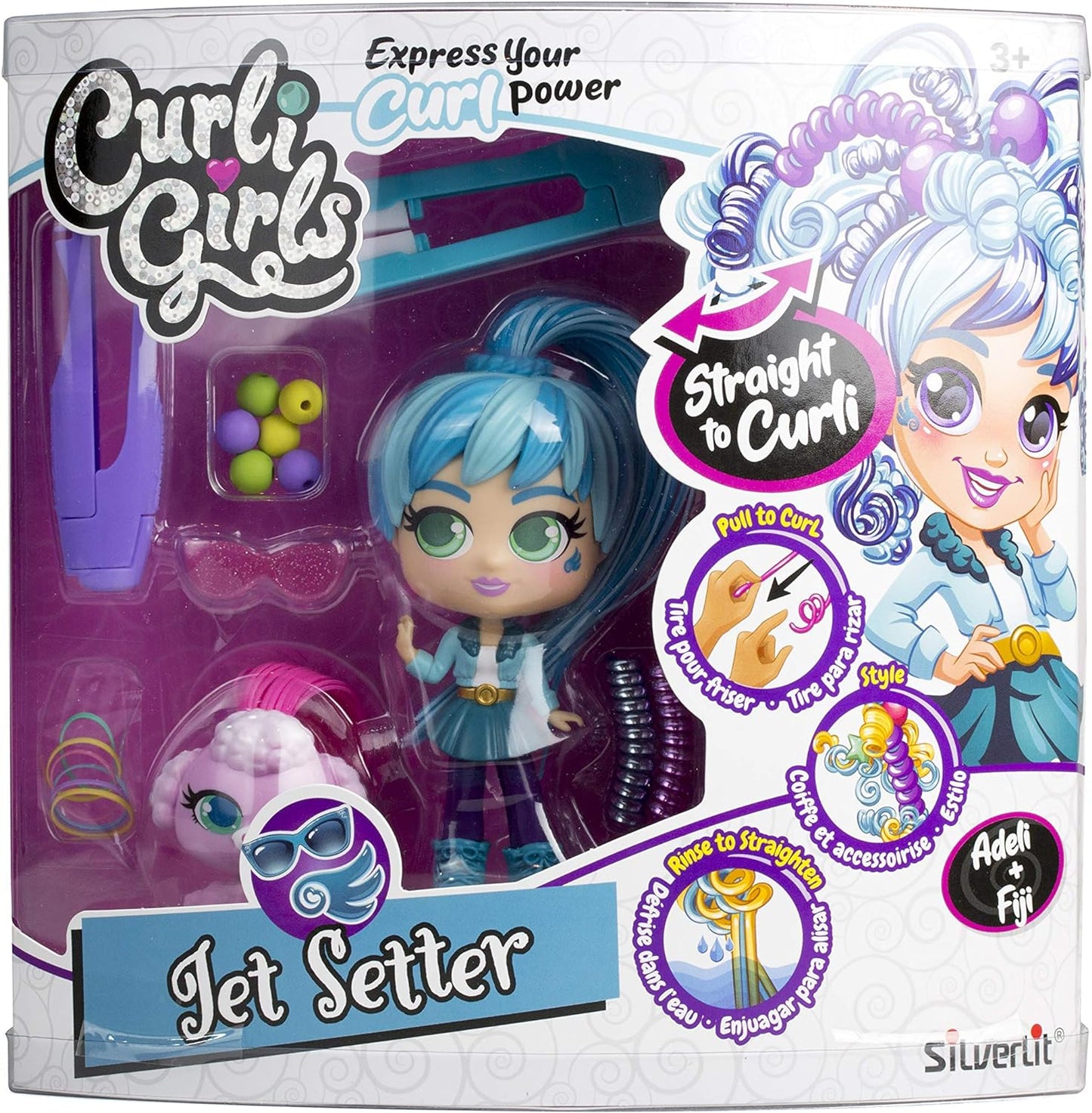 CURLIGIRLS DOLL AND PET DELUXE ASST