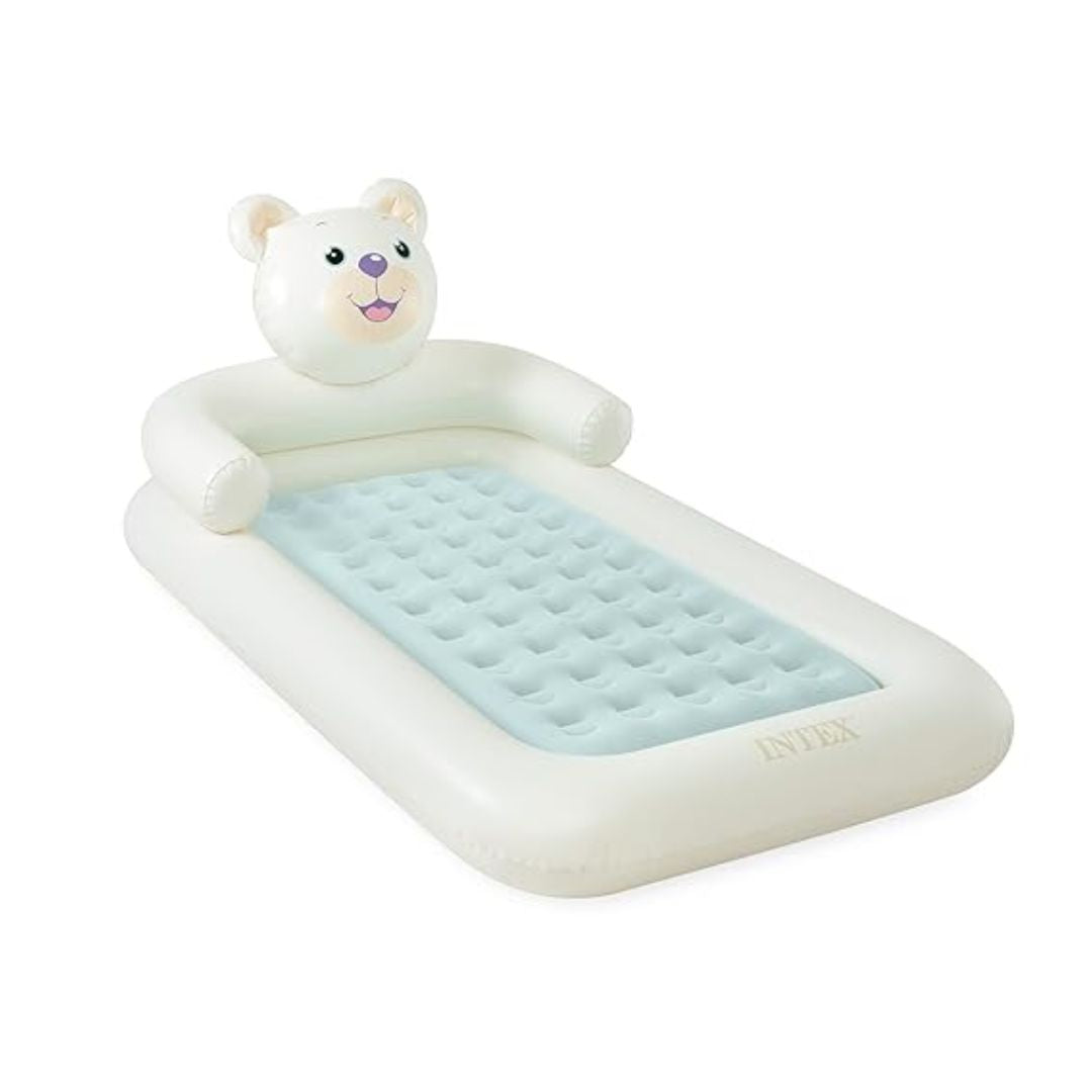 INTEX BEAR KIDZ TRAVEL BED W/HAND PUMP, Ages Adult