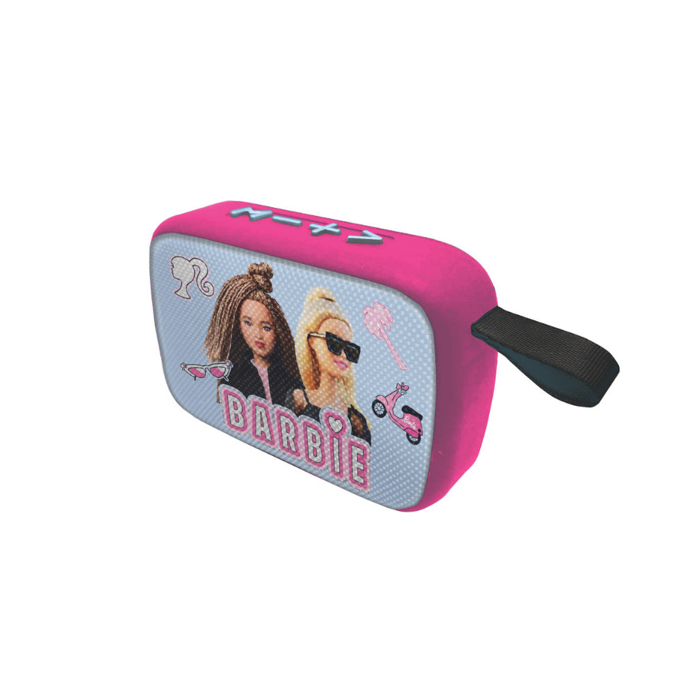 BARBIE BLUETOOTH PORTABLE SPEAKER WITH FABRIC FINISH