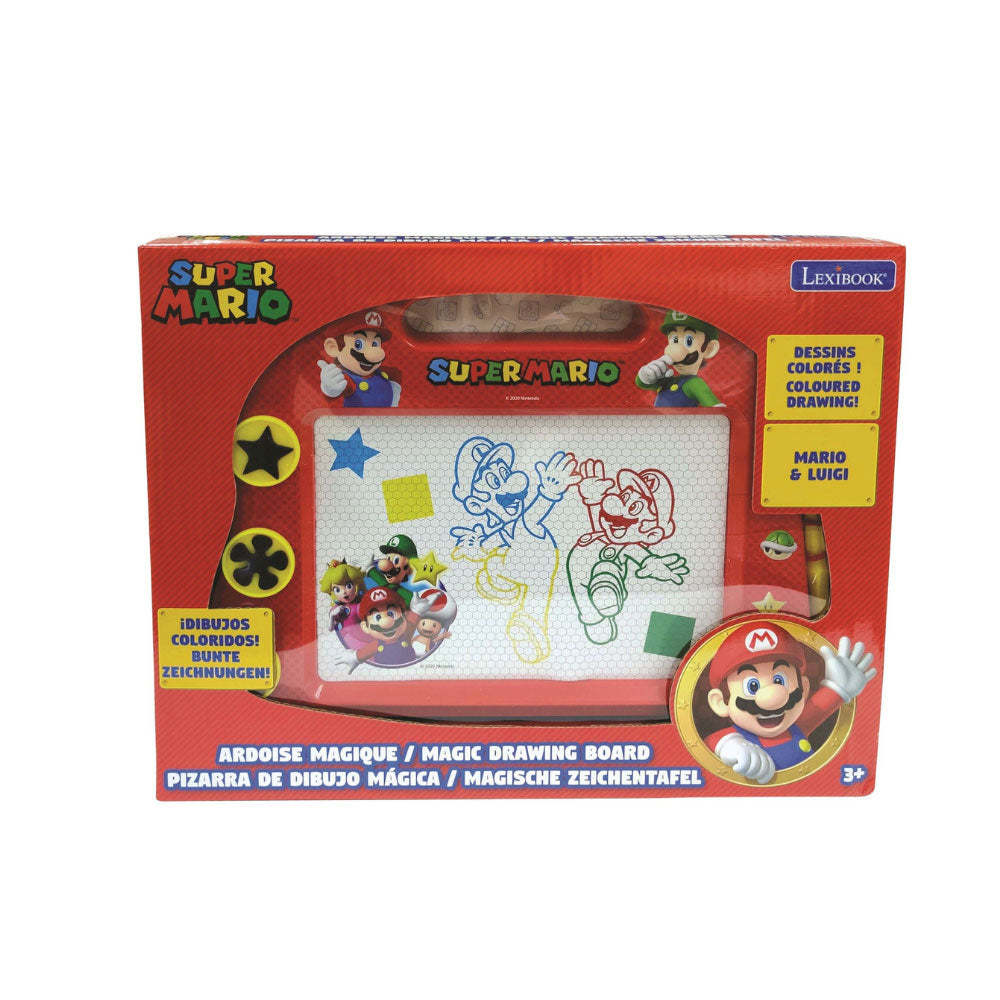 MARIO MAGNETIC MULTICOLOR DRAWING BOARD A5 W/ACCESSORIES