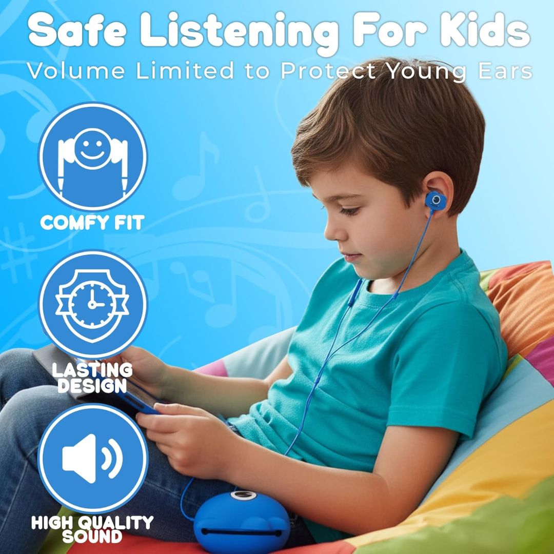 JELLIE DROPS BLACK WIRED 3.5MM PLUG, Ages 5+