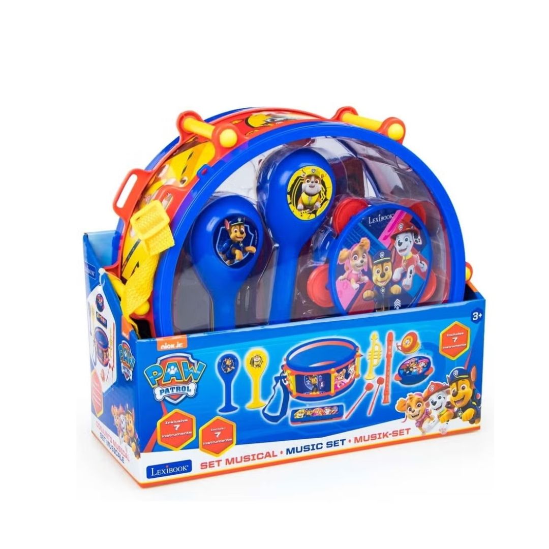 LEXIBOOK PAW PATROL MUSICAL SET 7PCS, Ages 3+