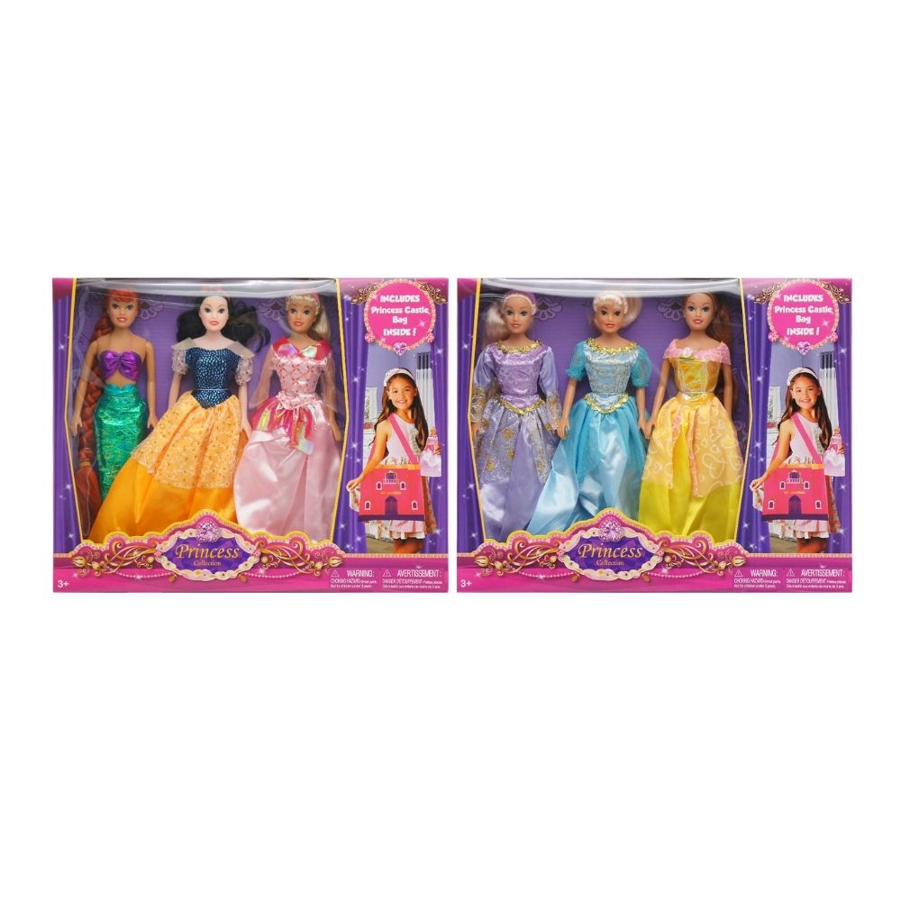 PRINCESS CASTLE BAG W 3 ASST 29CM