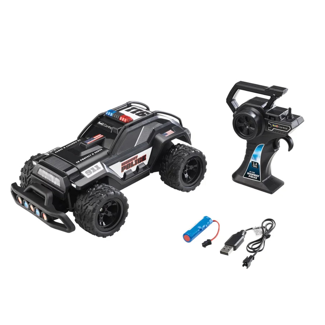 REVELL CONTROL RC CAR HIGHWAY POLICE,Ages6+