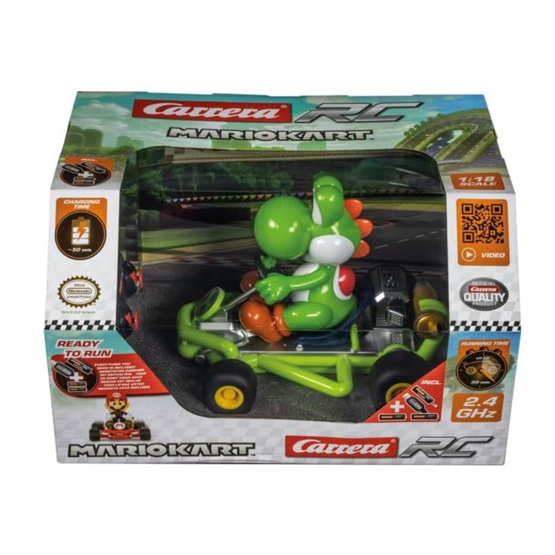 CARRERA RC MARIO KART PIPE KART YOSHI, Ages 6+