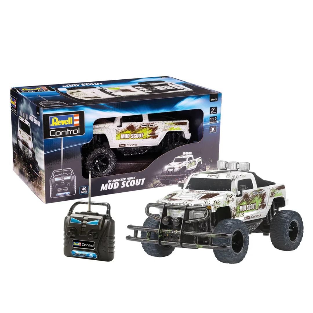REVELL CONTROL RC MONSTER TRUCK MUD SCOUT 1:10,Ages8+