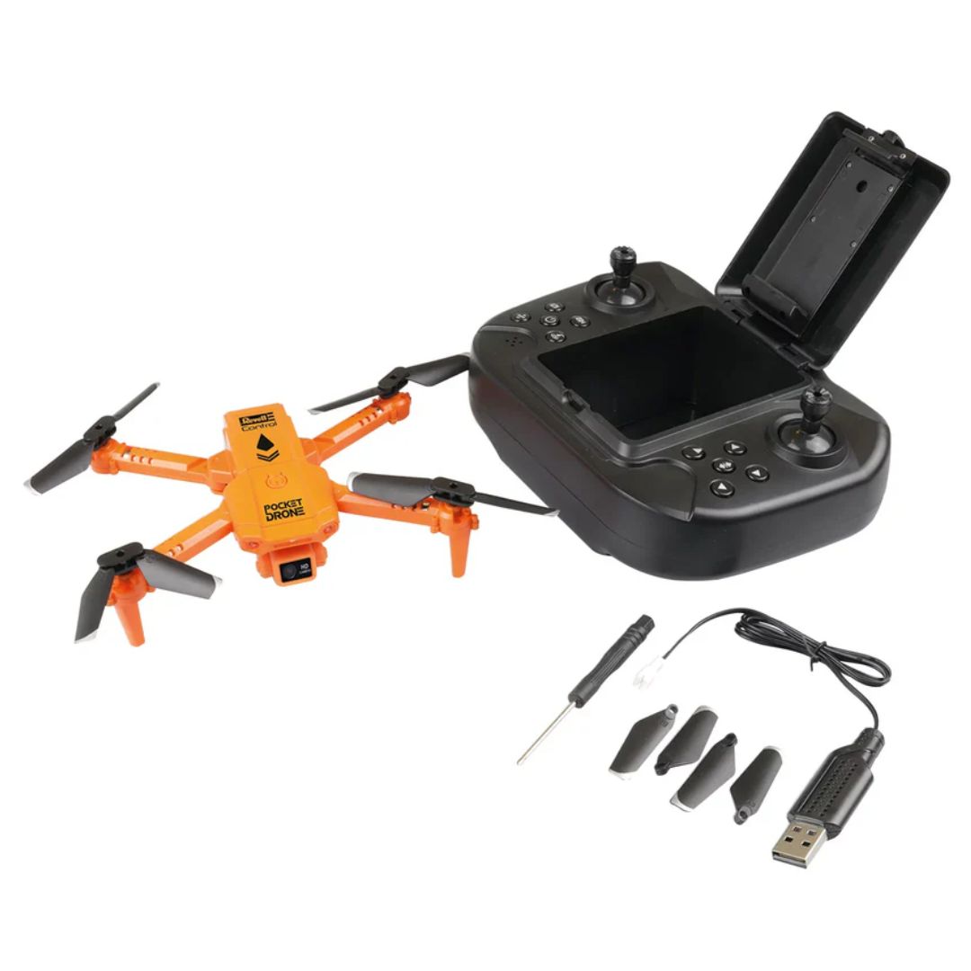 REVELL CONTROL RC QUADROCOPTER-POCKET DRONE RECHARGABLE,Ages14+
