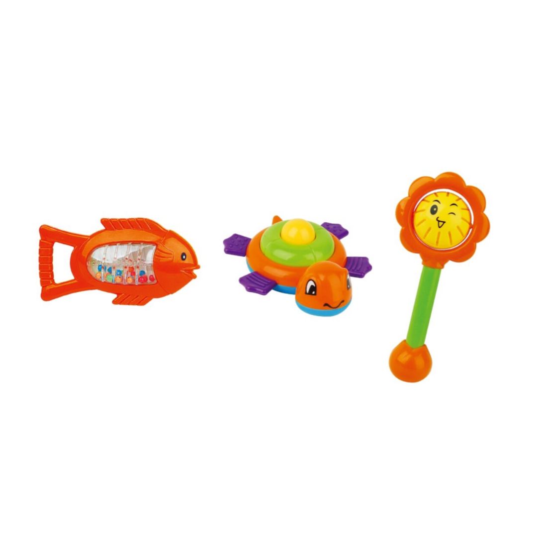TANNY KIDS BABY RATTLE THREE SETS, Ages 3M