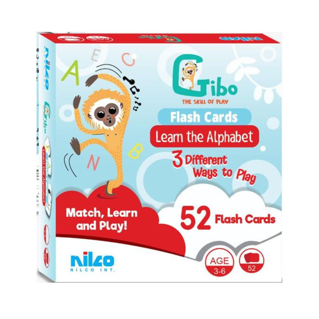 NILCO GIBO FLASH CARD LEARN TO ALPHABET, Ages 6+