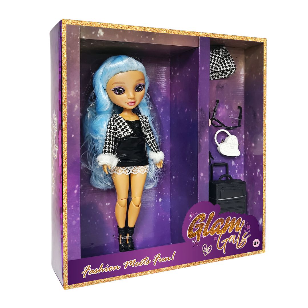 KAIWELL FASHION DOLL COOL GLAM GIRLZ 9, Ages 3+