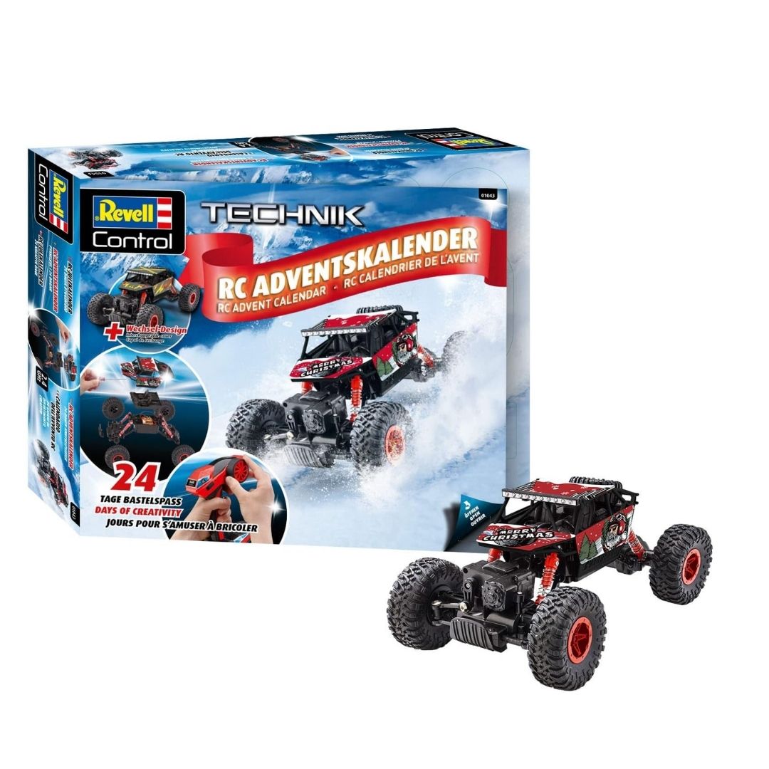 REVELL ADVENT CALENDAR RC CRAWLER, Ages 8+