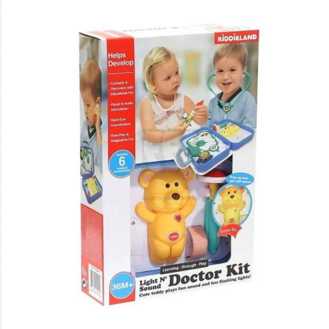 KIDDIELAND  LIGHT N SOUND DOCTOR KIT, Ages 36M+