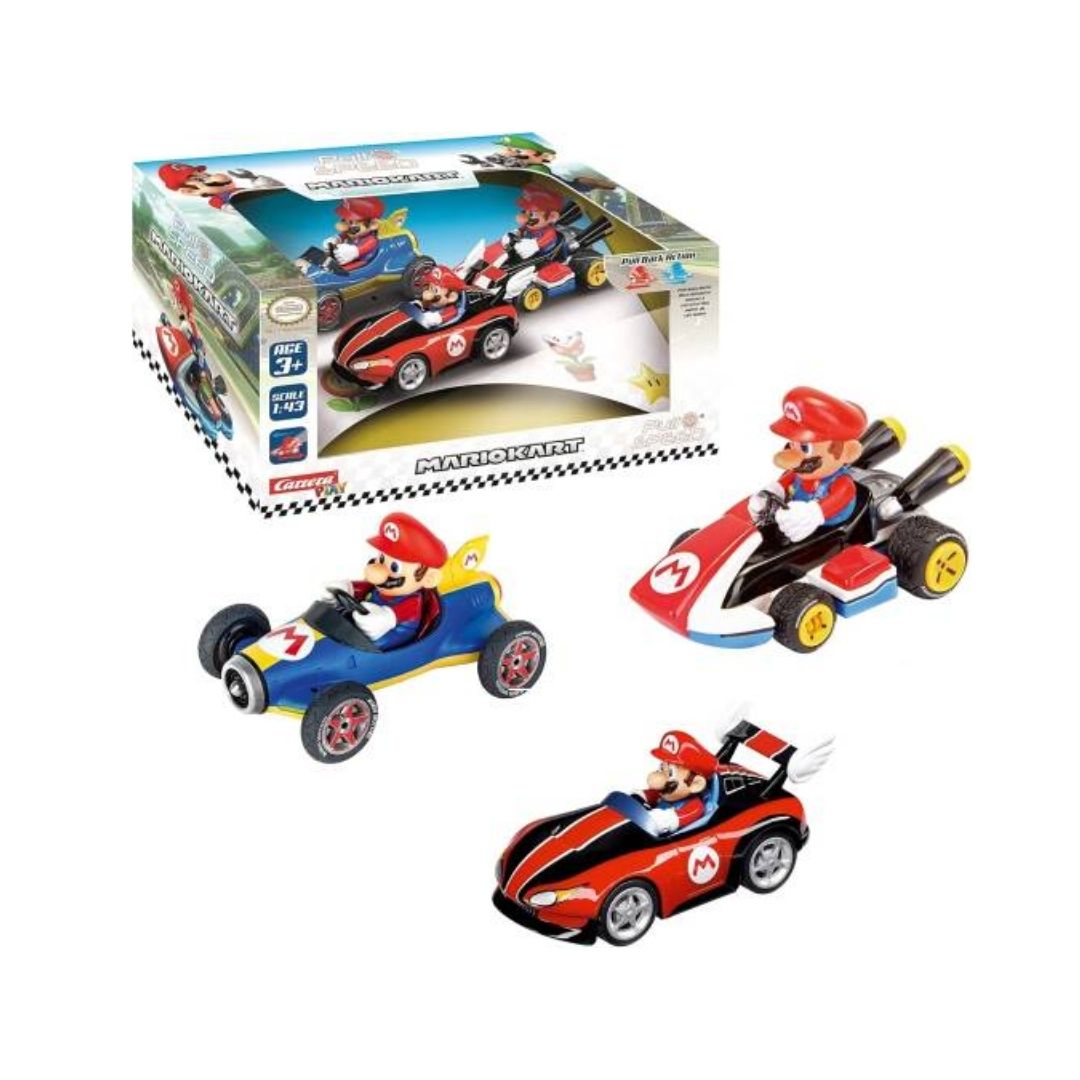CARRERA PULL N SPEED MARIO KART MARIO COLLECTORS, Ages 3+
