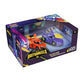 Batwheels Pull & Speed Twin Pack by Carrera, featuring Bam the Batmobile and Redbird 1:43 scale pull-back racing cars for kids.