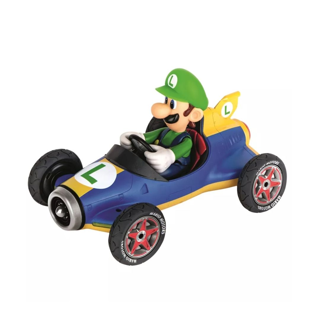 CARRERA RC MARIO KART MACH8-LUIGI 1:18, Ages 6+