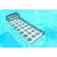 Intex 18-pocket suntanner inflatable pool lounge chair for adults in silver and clear