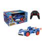 Sonic the Hedgehog RC car by Carrera, featuring Sonic in his blue Speed Star racer at 1:20 scale with 2.4 GHz remote control.