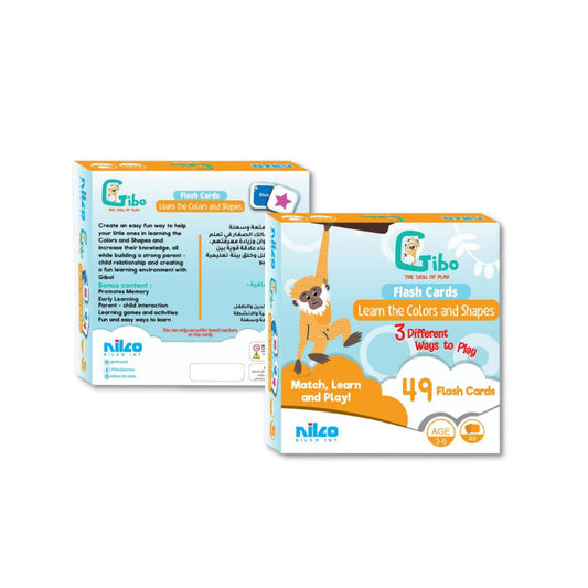 GIBO FLASH CARD LEARN THE COLORS AND SHAPES