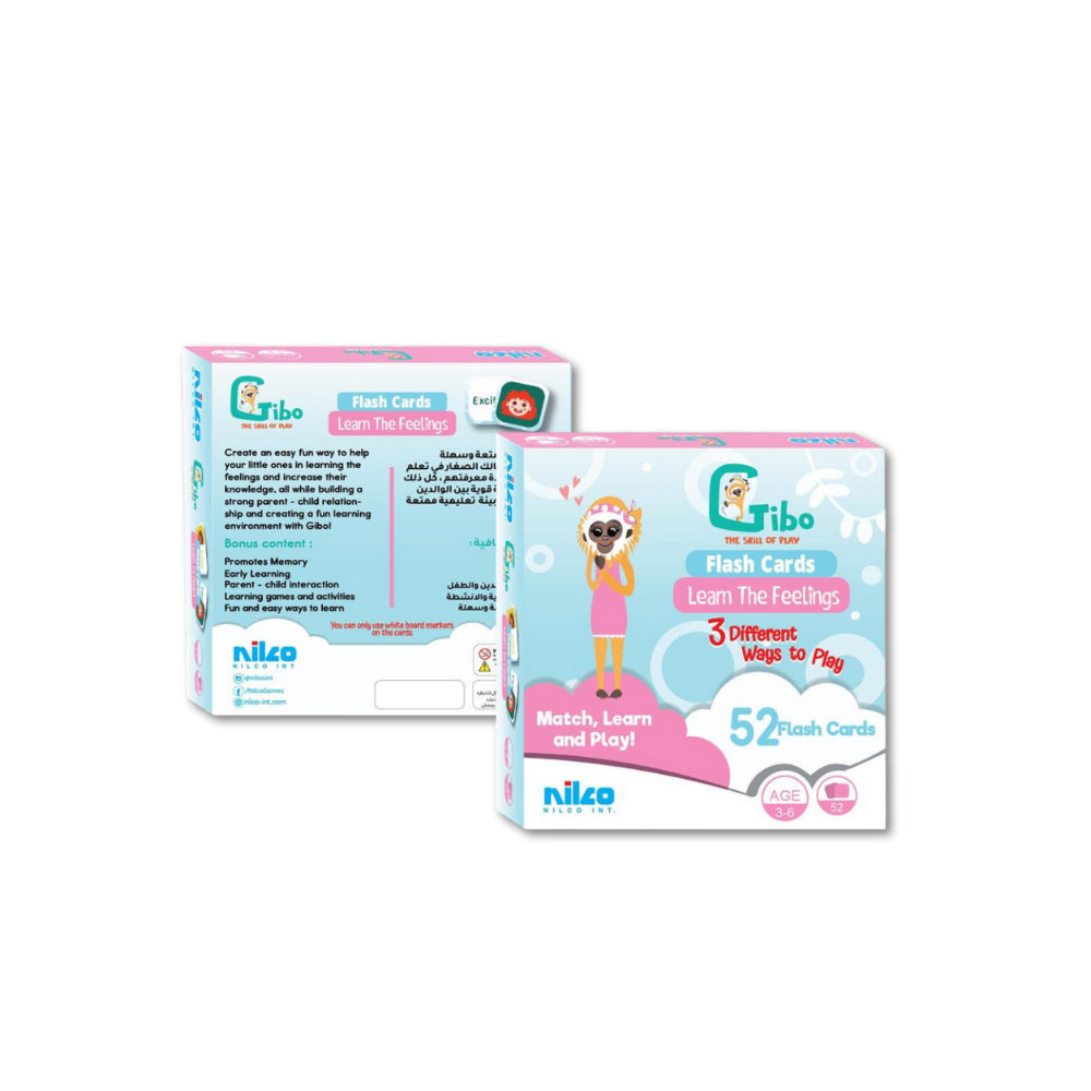GIBO FLASH CARD LEARN TO FEELINGS