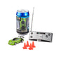 Revell Control green mini RC racing car in soda can packaging with traffic cones