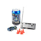 Revell Control blue mini RC racing car in soda can packaging with remote control and rechargeable battery