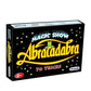 Vibrant multicolor Abracadabra Magic Set box by Frank Educational Aids, featuring various magic props like specialized cards, cups, and wands for performing classic illusions.