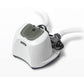 Intex Krystal Clear Saltwater System featuring a compact white and gray control base with a digital interface and white "manual" connection hoses.