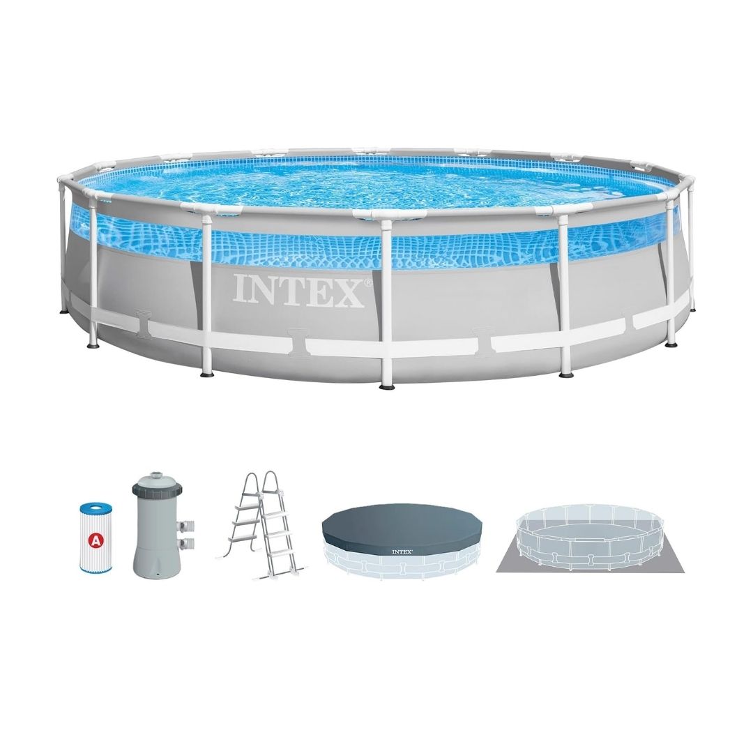 INTEX PRISM CLEARVIEW FRAMEPOOL SET(427cmX107cm),age:8-13,gender:unisex