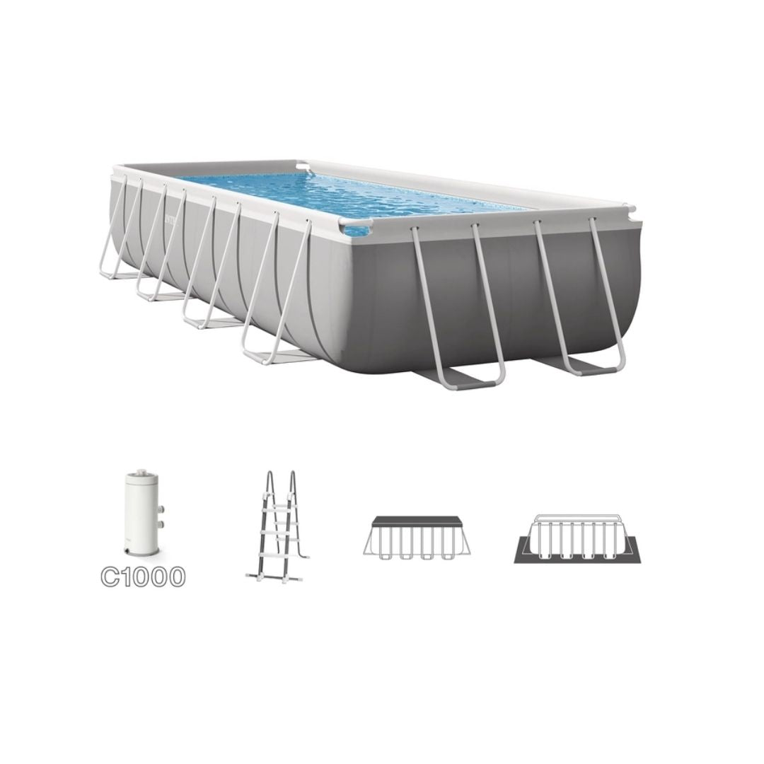 INTEX PRISM FRAME REC.POOL SET(488X244X107), Ages 6+