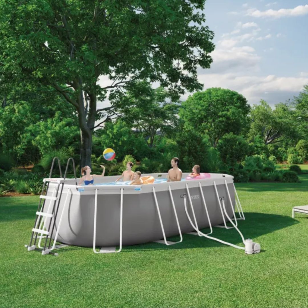 INTEX PRISM FRAME OVAL POOL(503x274x122), Ages 6+