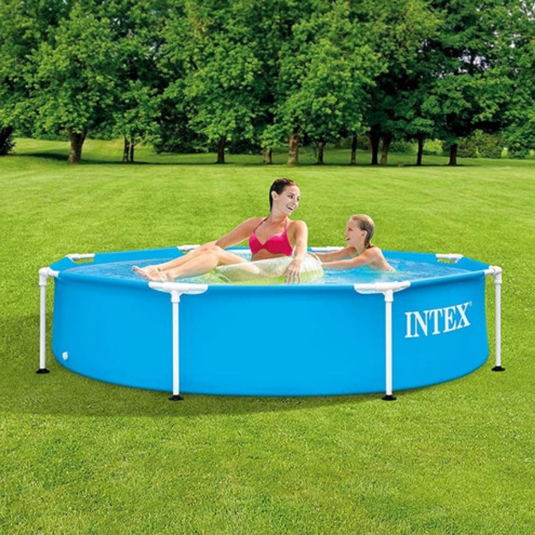 INTEX METAL FRAME POOL(8ft)(244x51), Ages 6+