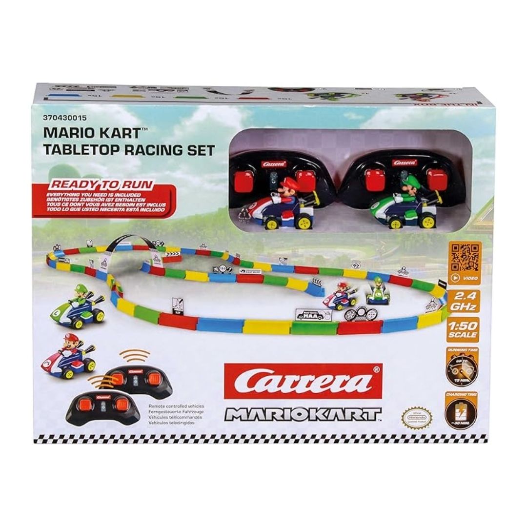 CARRERA MARIO KART TABLETOP RACING SET - MARIO & YOSHI, Ages 6+