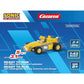 Tails Mini RC car by Carrera, featuring the two-tailed fox in his yellow and blue racing kart at 1:43 scale with a 2.4 GHz controller.