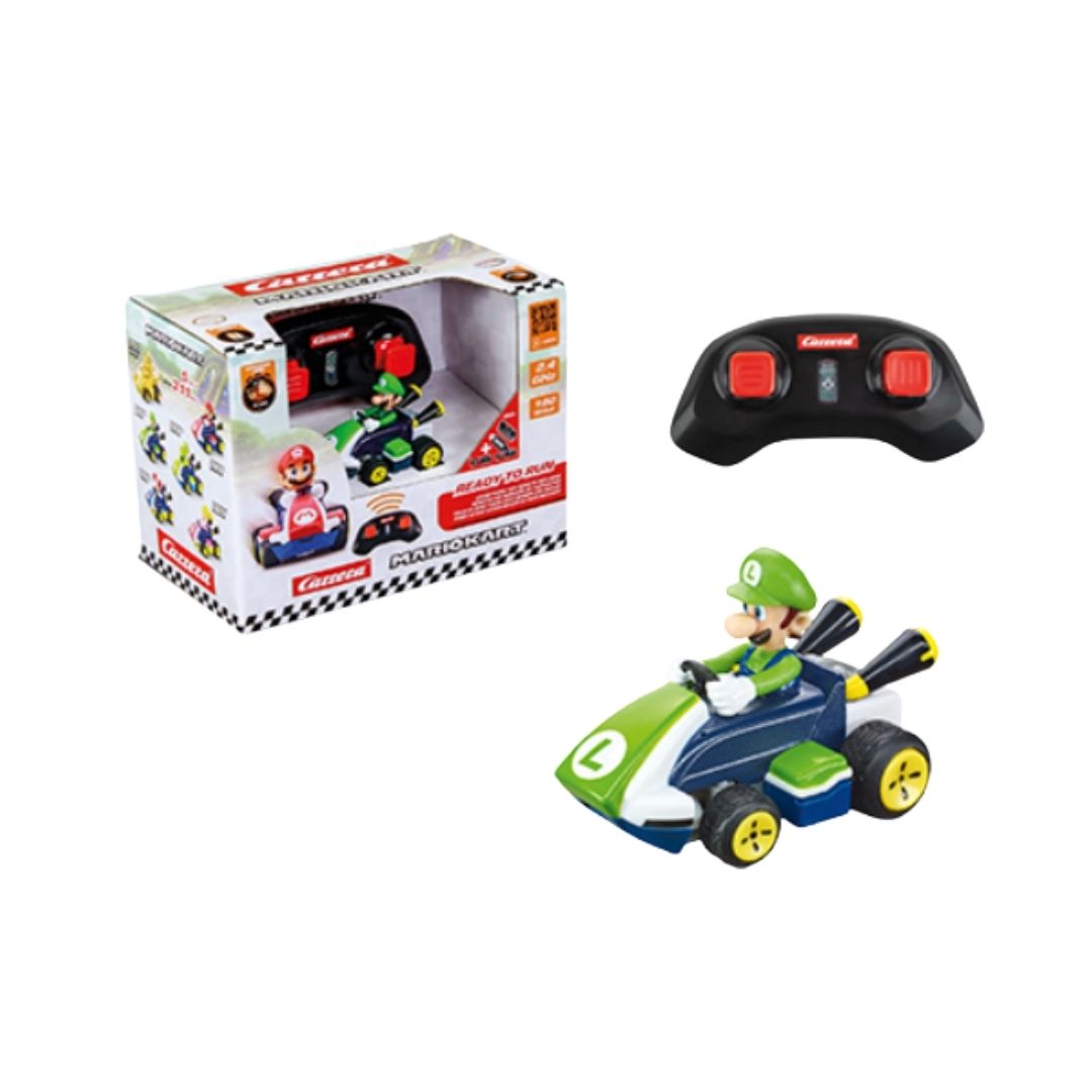 CARRERA MARIO KART MINI RC LUIGI (PAPERBOX), Ages 6+