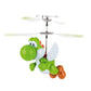 Flying Yoshi RC helicopter by Carrera, featuring Yoshi with spinning dual rotors and a 2.4 GHz remote control for indoor flying.
