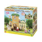 Sylvanian Families Country Tree School dollhouse playset with classroom desks chairs and climbing tree