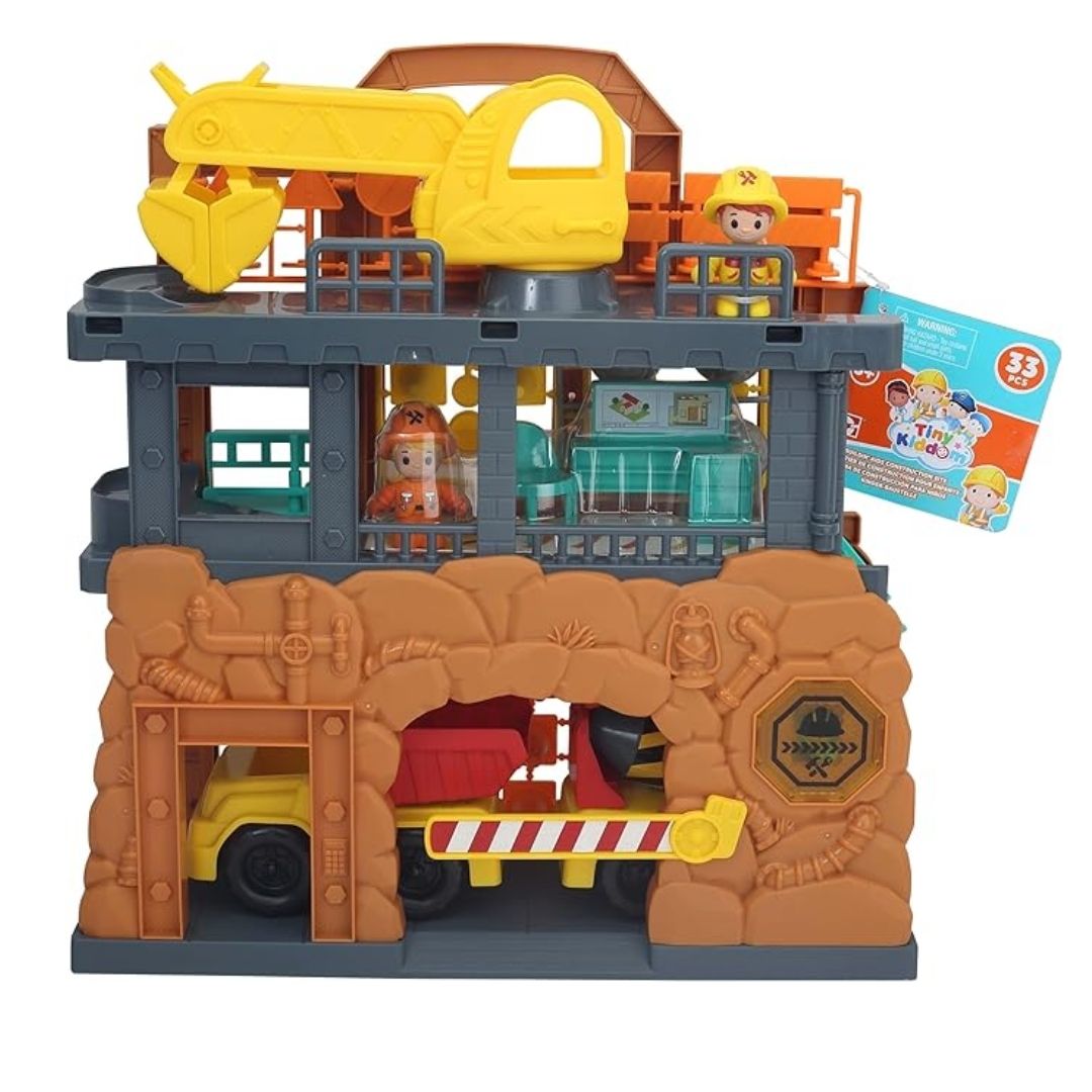 CHAPMEI TINY KIDDOM L&S BUILDING KIDS CONTRUCTION PLAYSET, Ages 3+