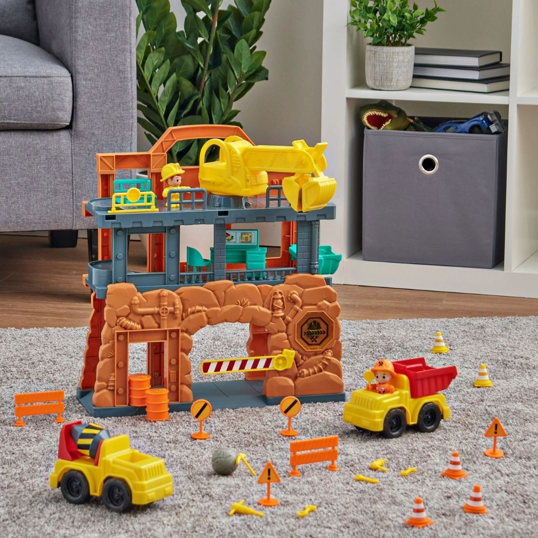 CHAPMEI TINY KIDDOM L&S BUILDING KIDS CONTRUCTION PLAYSET, Ages 3+