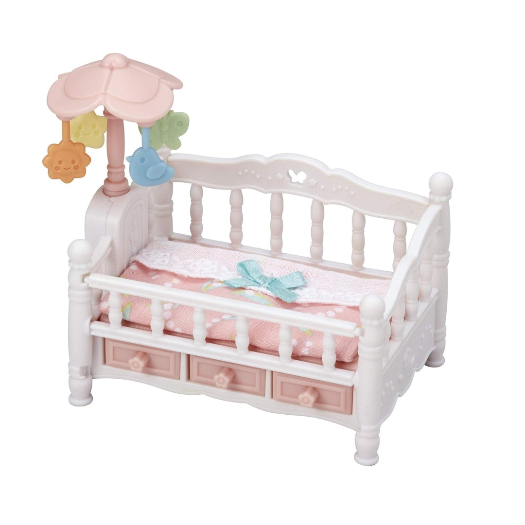 SYLVANIAN FAMILIES CRIB WITH MOBILE, Ages 3+