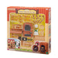 Sylvanian Families miniature toy bakery shop playset with brick baking oven display shelves and tiny toy bread loaves