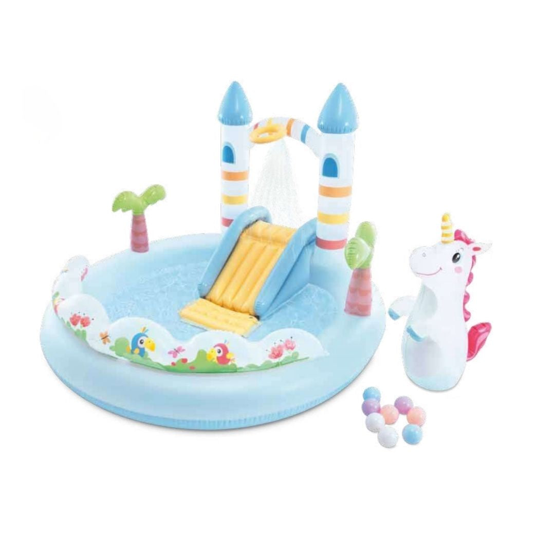INTEX UNICORN CASTLE PLAY CENTER, Ages 2+