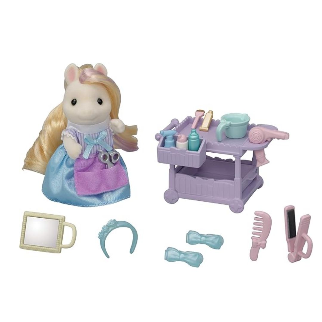 SYLVANIAN FAMILIES PONYS HAIR STYLIST SET, Ages 3+