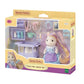 Vibrant multicolor Sylvanian Families Pony’s Hair Stylist Set featuring Serafina Pony with long brushable hair, a purple vanity mirror, and various styling accessories like a hair dryer and brush.