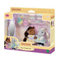 Sylvanian Families Stylish Pony Friends Set with two pony girl figures standing mirror and miniature hair styling accessories