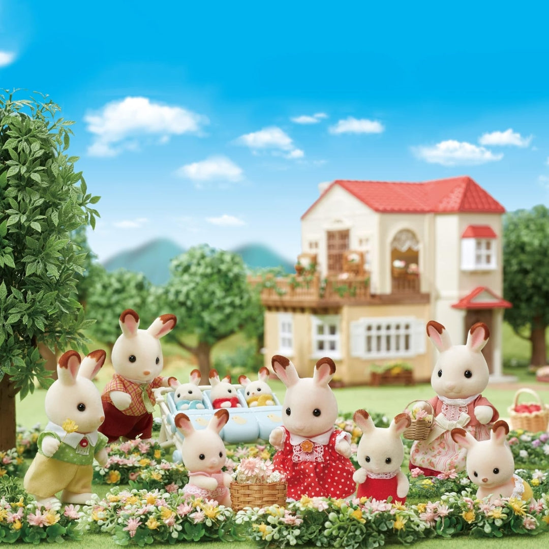 SYLVANIAN FAMILIES NEW CHOCOLATE RABBIT FAMILY, Ages 3+