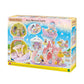 Sylvanian Families baby nursery crib furniture set with miniature mattress bedding and storage drawers